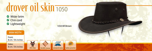 The Drover Oilskin Hat by Barmah